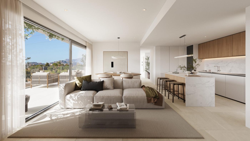 Nuevo piso de 1 dormitorio en Altos del Chaparral, Mijas