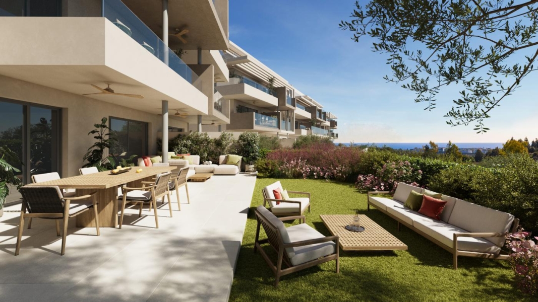 Nuevo piso de 1 dormitorio en Altos del Chaparral, Mijas