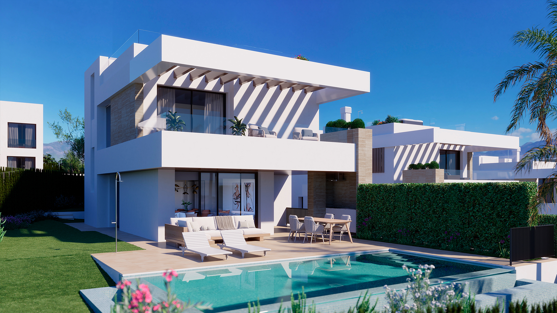 Villas de 3 dormitorios en Atalaya, Estepona 3 Bedroom Villas in Atalaya, Estepona Vile cu 3 dormitoare în Atalaya, Estepona Villas de 3 chambres à Atalaya, Estepona