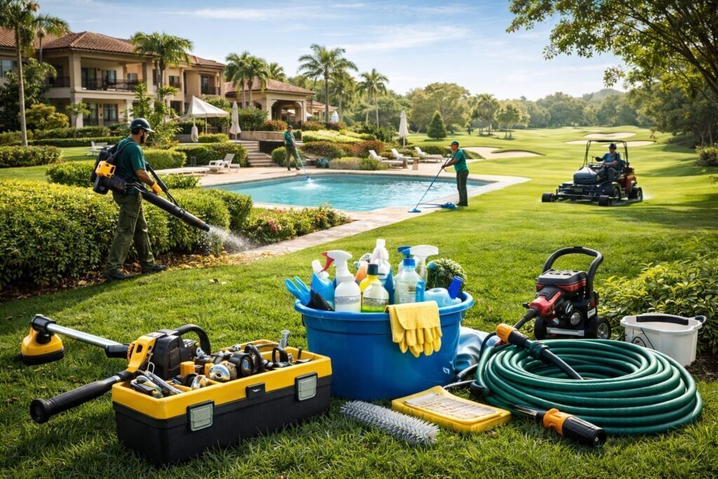 Maintenance of properties - Communities - Golf courses