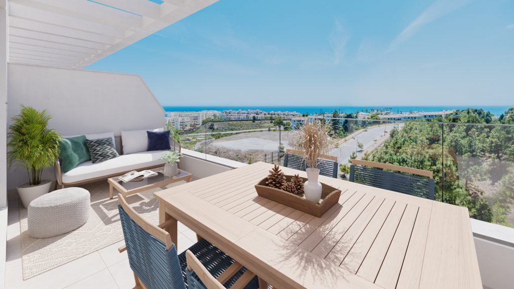 New 3 bedroom flats in Mijas Costa