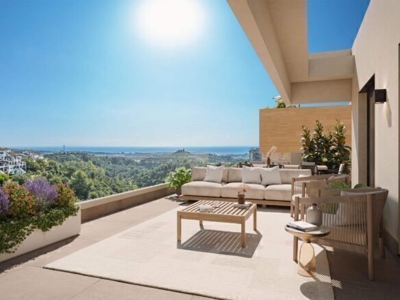 New 2 bedroom flats in Altos de los Monteros, Marbella
