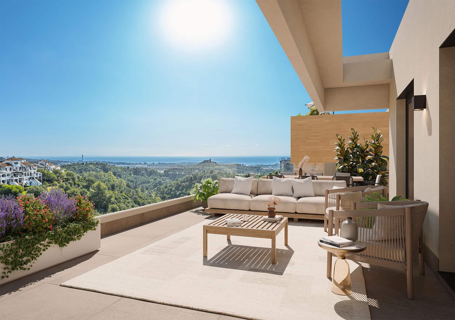 New 2 bedroom flats in Altos de los Monteros, Marbella