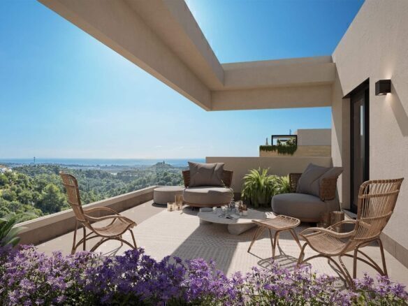 New 3 bedroom flats in Altos de los Monteros, Marbella