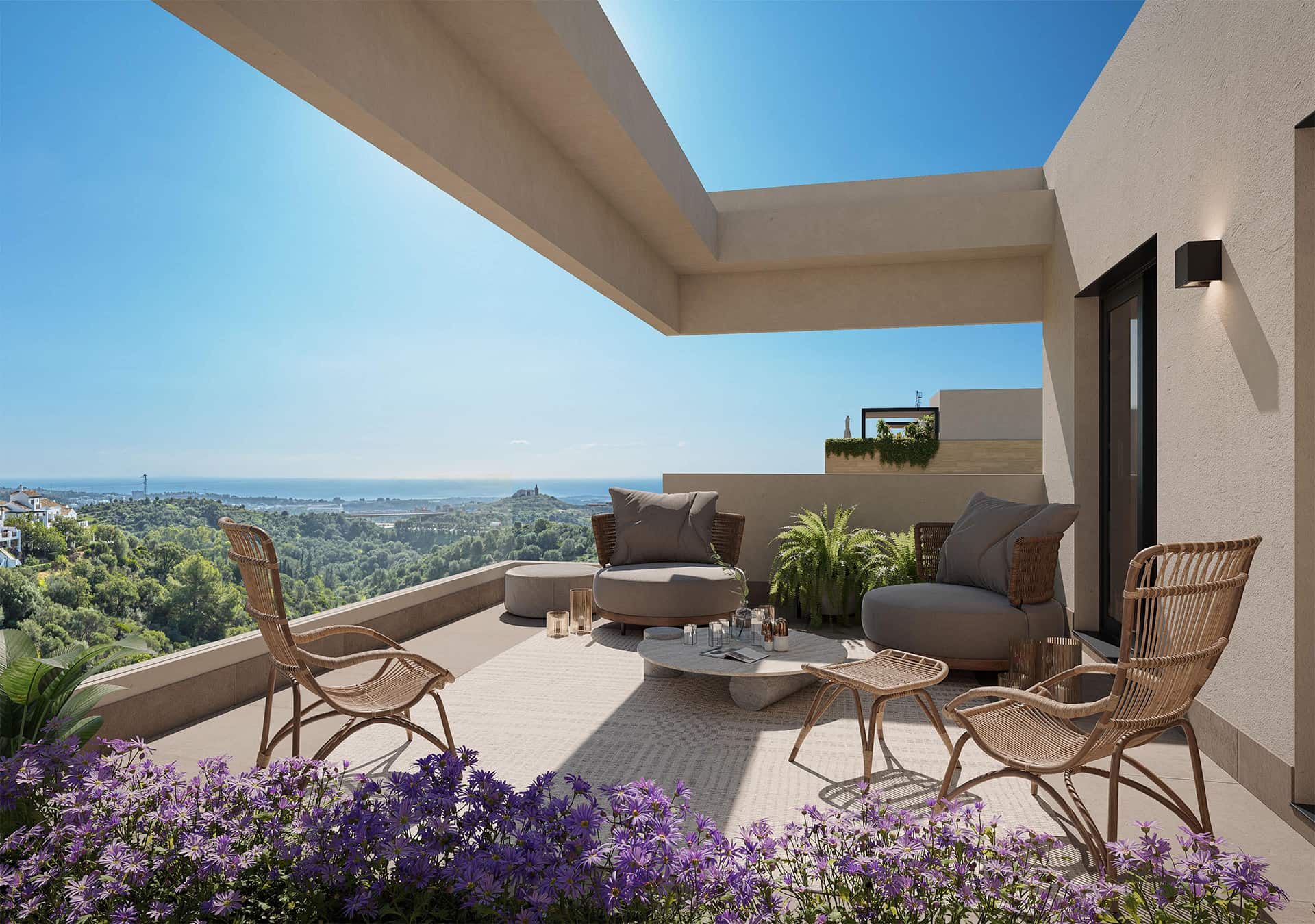 New 3 bedroom flats in Altos de los Monteros, Marbella