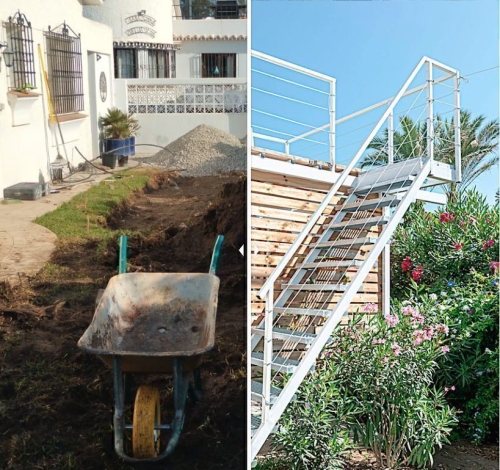 Garage roof top patio project - Saladillo , Estepona​